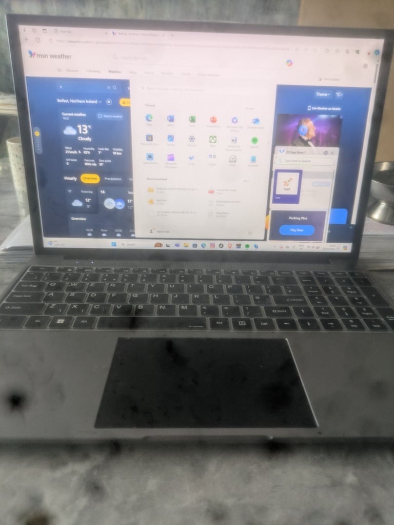 Laptop with case 