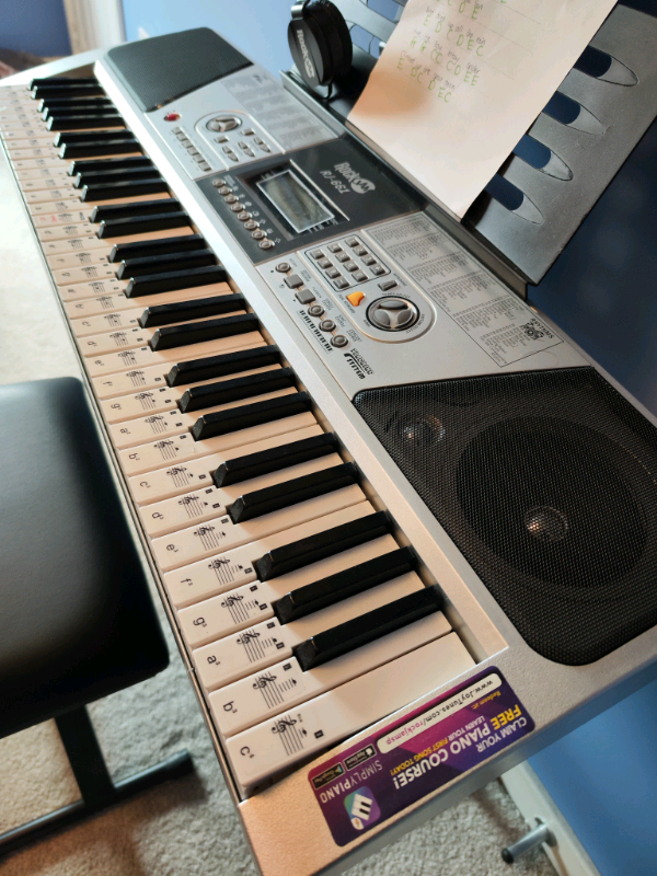 RockJam RJ 661 keyboard piano with stand, stool and Headphones | in  Middleton, West Yorkshire | Gumtree