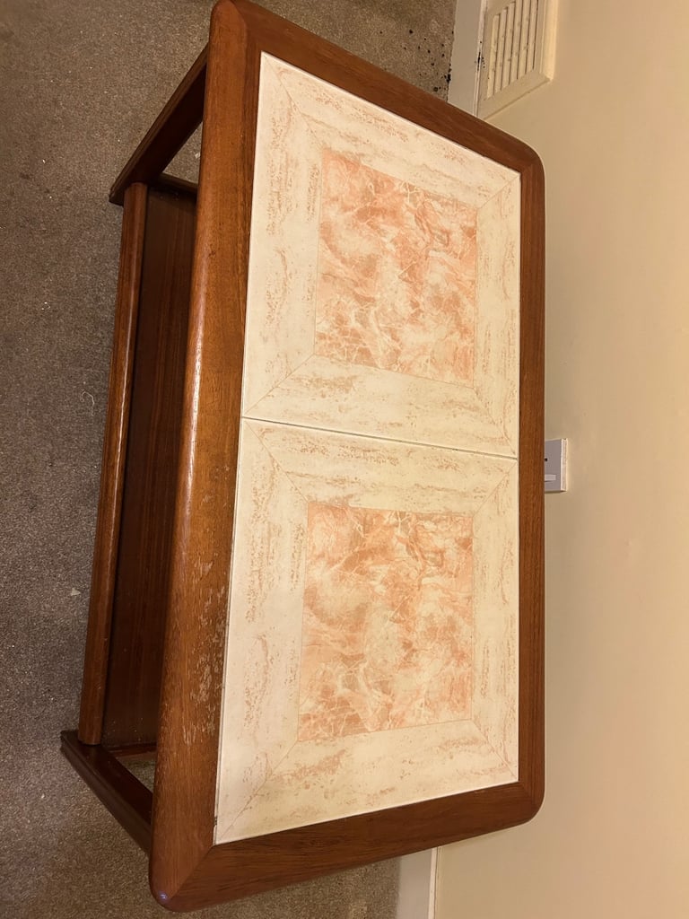 image for Small table with tile effect top
