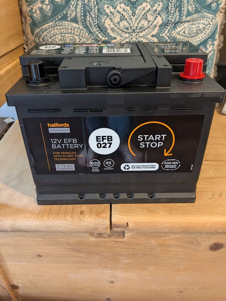 Brand New unused stop start car battery EFB027.