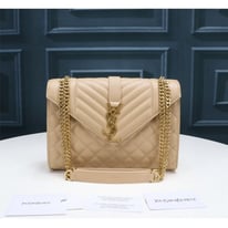 Handbag YSL bege color for womens genuine leather