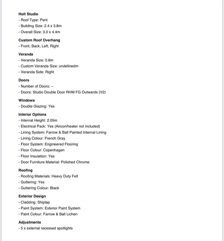 Stunning garden Studio/Office