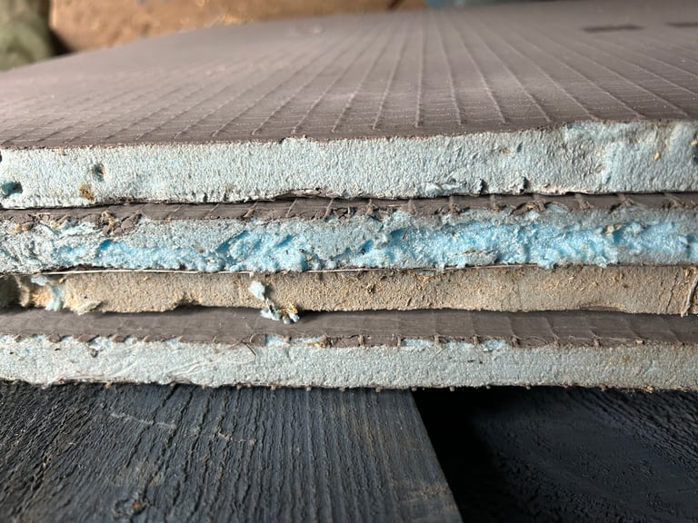 Wedi cement tile backer board. X4