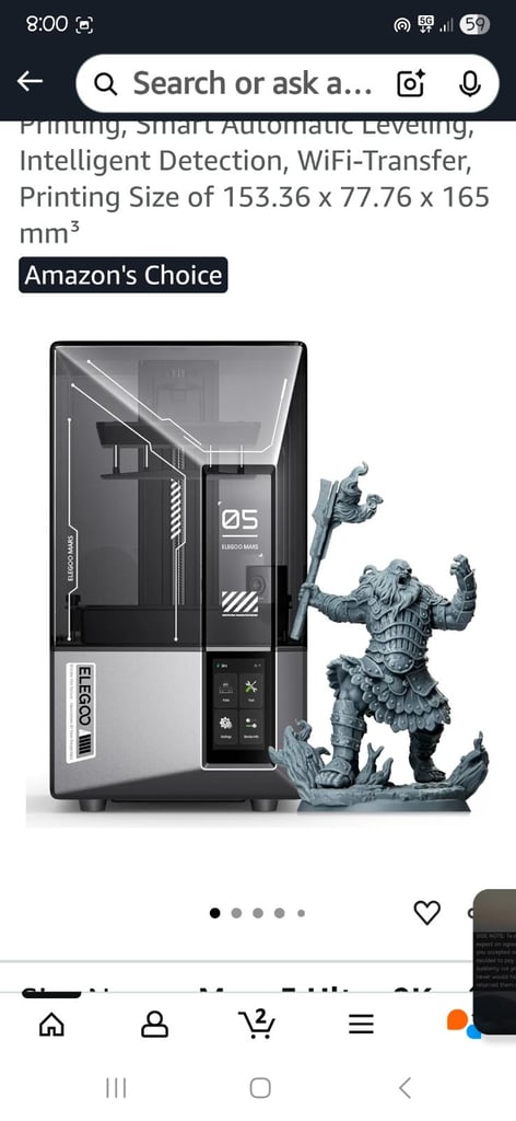 image for £200 for quick sale Resin 3d printer and washer ect