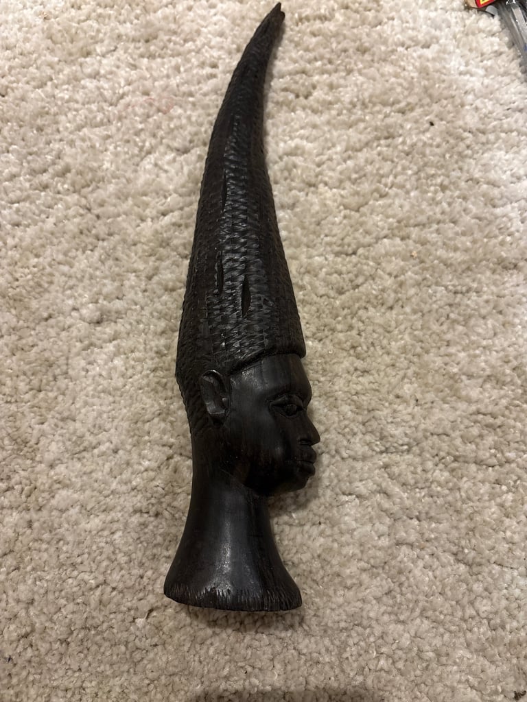 image for African sculpture, damage at the top