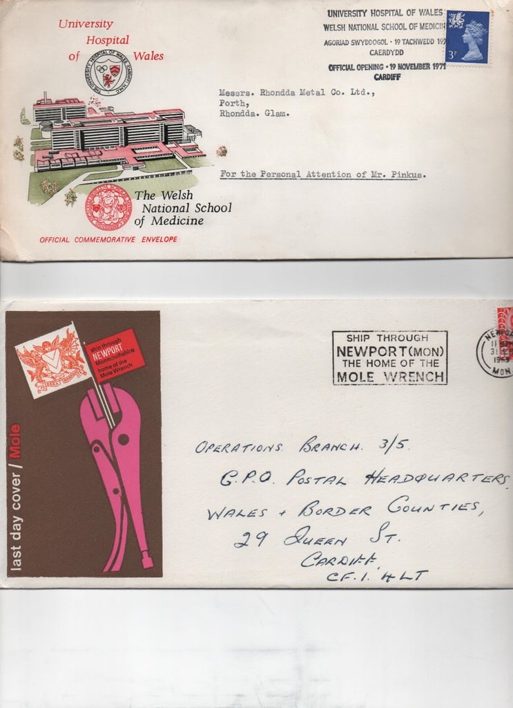 120 Wales first day covers