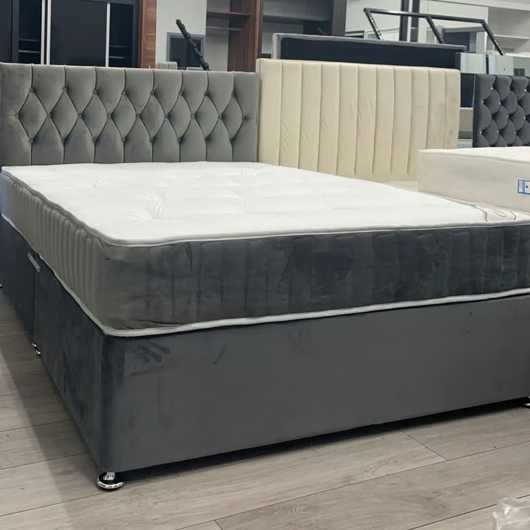  Double Divan Bed 4FT6 – Luxury Base + Mattress 🛏️ | Get ASAP Delivery **