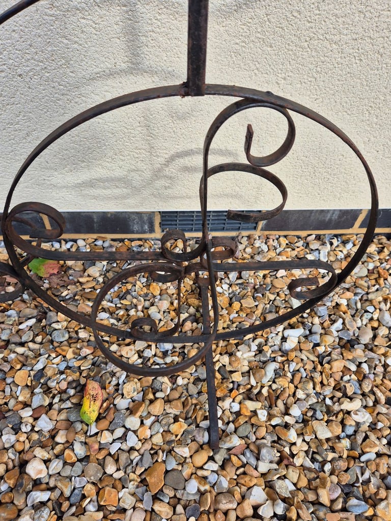 A Vintage Iron Bicycle Planter 