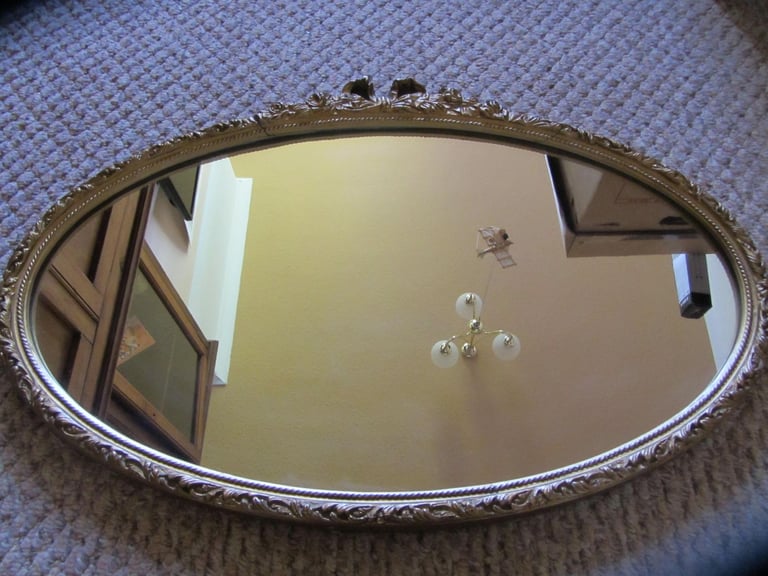 image for Vintage Oval Mirror