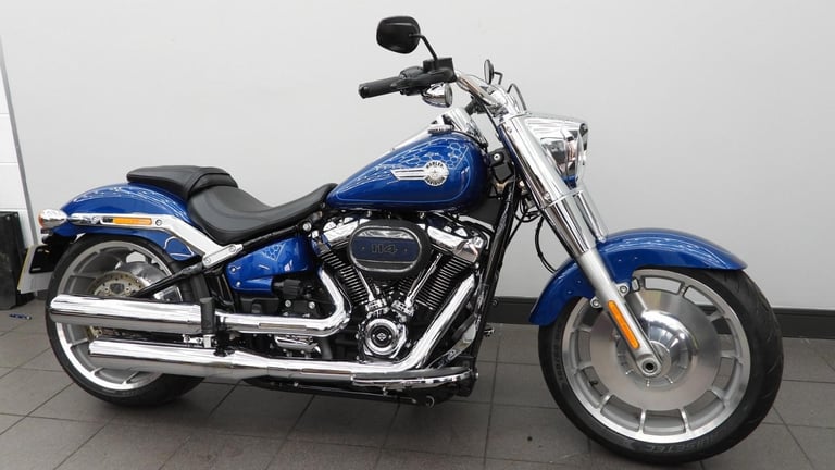 HARLEY-DAVIDSON FAT BOY 114 1868cc 2022 22reg Blue only 7,127 Miles 