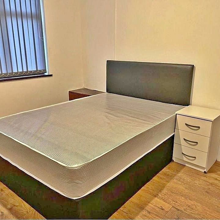 Brand new divan single bed base + headboard & comfy mattress === same day delivery