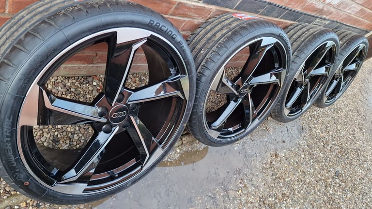 Audi Rotor Style 20&quot; Diamond Turned Alloy Wheels TT A6 A4 Passat Octavia Caddy