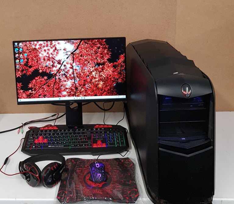 Dell Alienware Gaming PC Computer, intel core i7, 32GB RAM, 500GB SSD+2TB HDD, 4GB Graphics,Wind.11