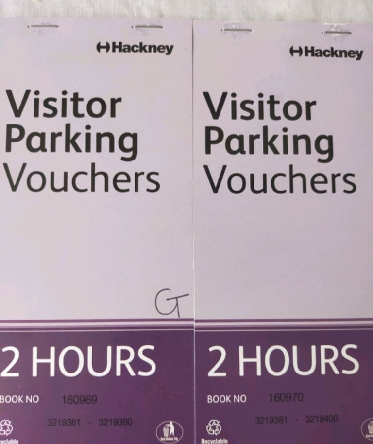 image for Voucher books for Hackney Zone G,  (Never been used) 