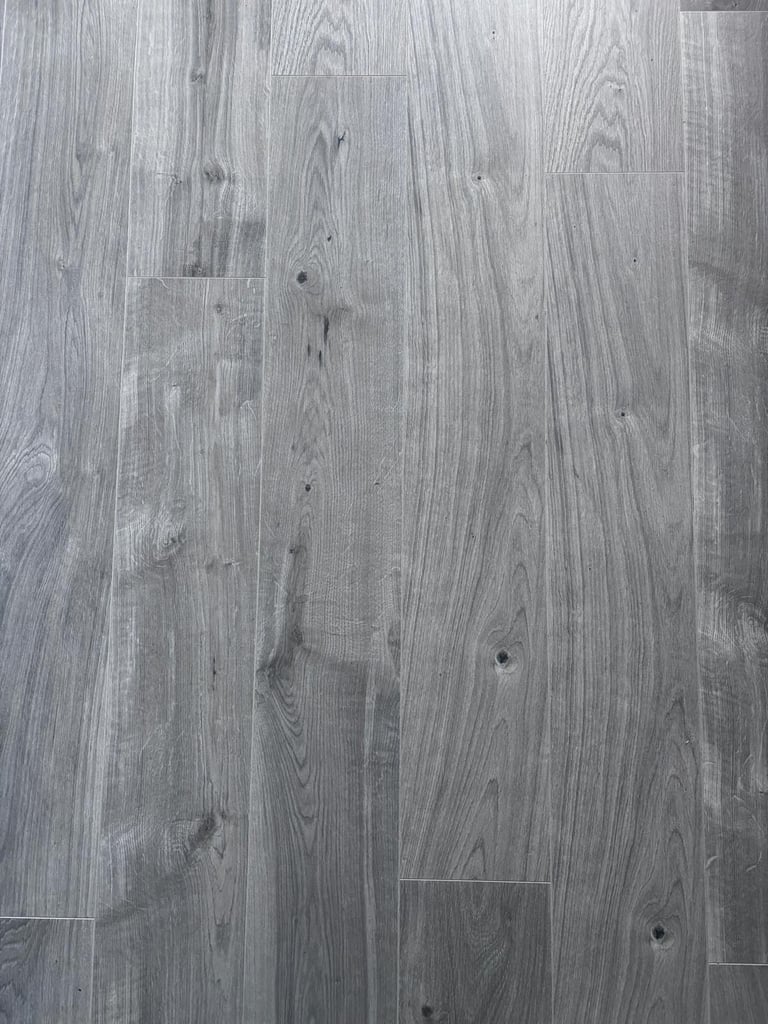 Grey Laminate GoodHome Flooring (approx 27sqm) (8mm)