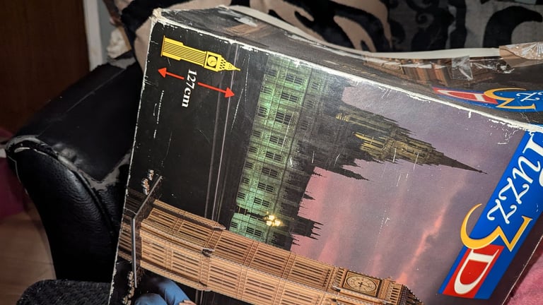 Vintage 1997 puzz3d 1483 piece big ben