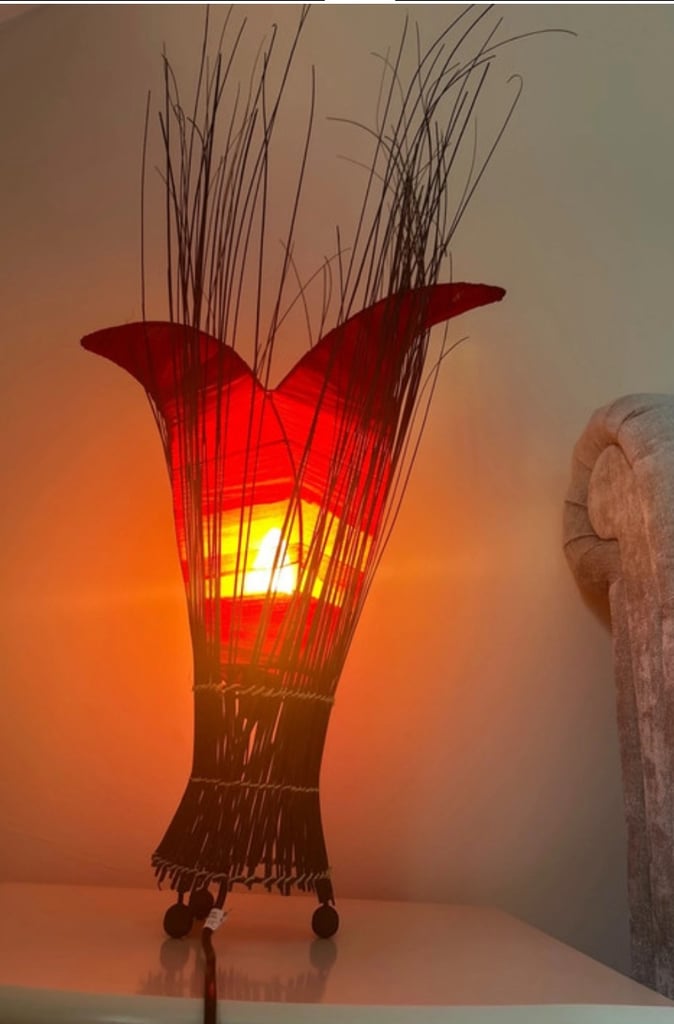 image for Decorative floor Lamp or table lamp rattan reed