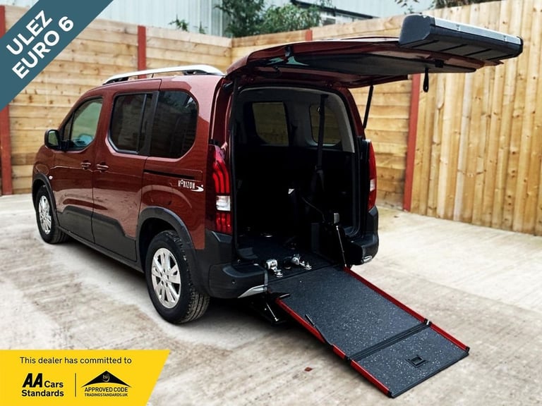 2020 Peugeot Rifter 3 Seat Auto Wheelchair Accessible Disabled Access Vehicle WAV MPV Diesel Auto...