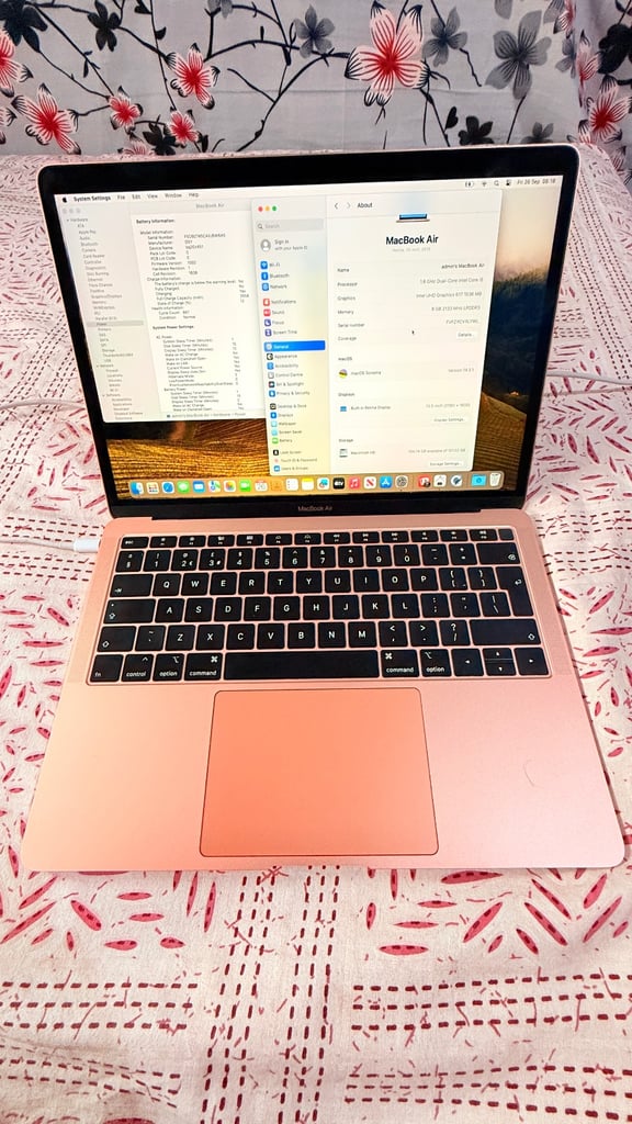 MacBook Air 13" Rose Gold (2019, A1932) – Intel i5, 8GB RAM, 128GB SSD