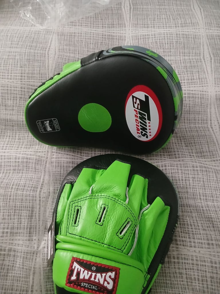 Twins, muay thai focus mitts. 