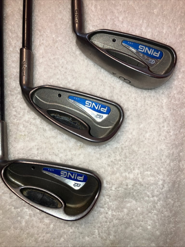 Ping G2 Iron Set Black Dot 3h4h5h 6-7-8 Iron Reg TFC100 Graphite Shaft RH 