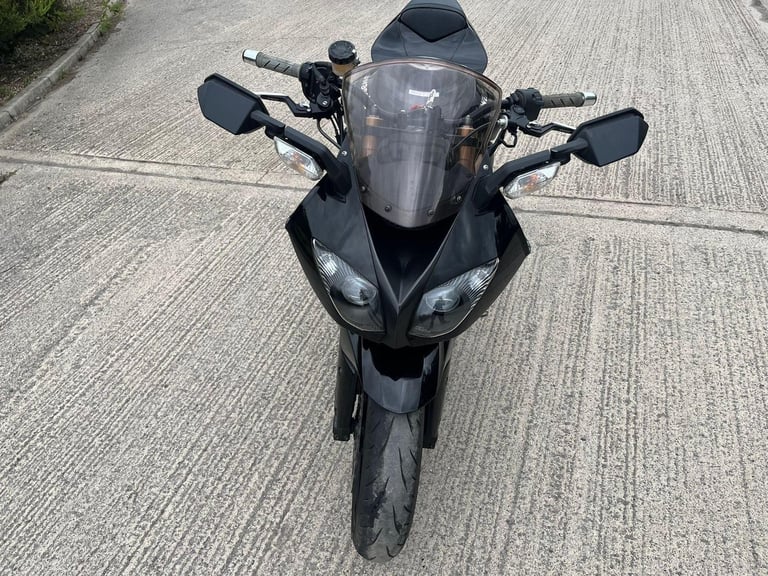 2008 08 KAWASAKI ZX 1000 ZX10 E8F NINJA ZX10R SPORTS BIKE BLACK STRAIGHT BARS