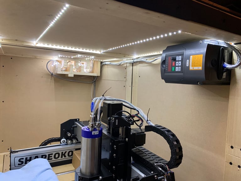 Shapeoko 4 CNC Milling Machine Full Setup - Water-cooled Spindle and Enclosure