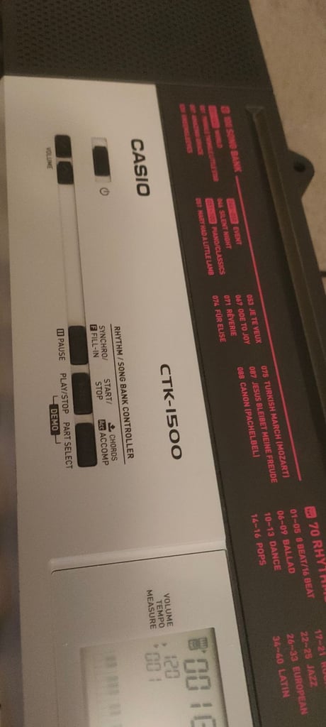 Electric keyboard Casio CTK1500