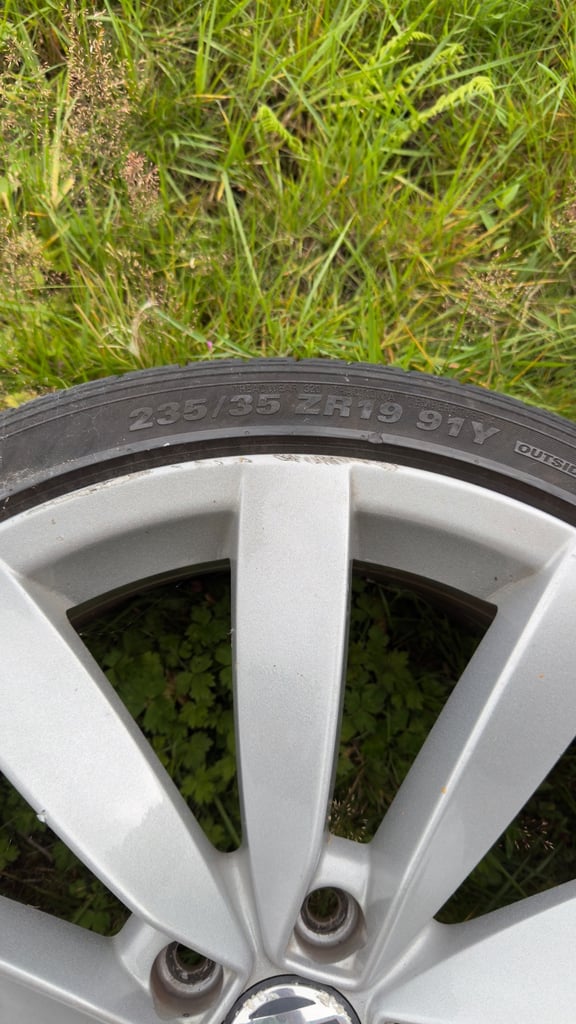 1 x VW LUGANO MK 3  19" INCH ALLOY WHEEL & TYRE