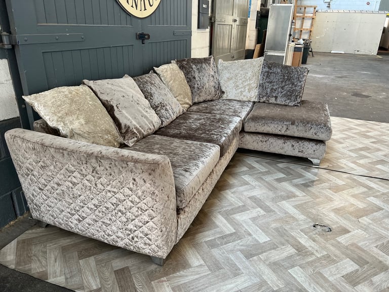 Sofology Crushed L shape sofa, FREE DELIVERY 