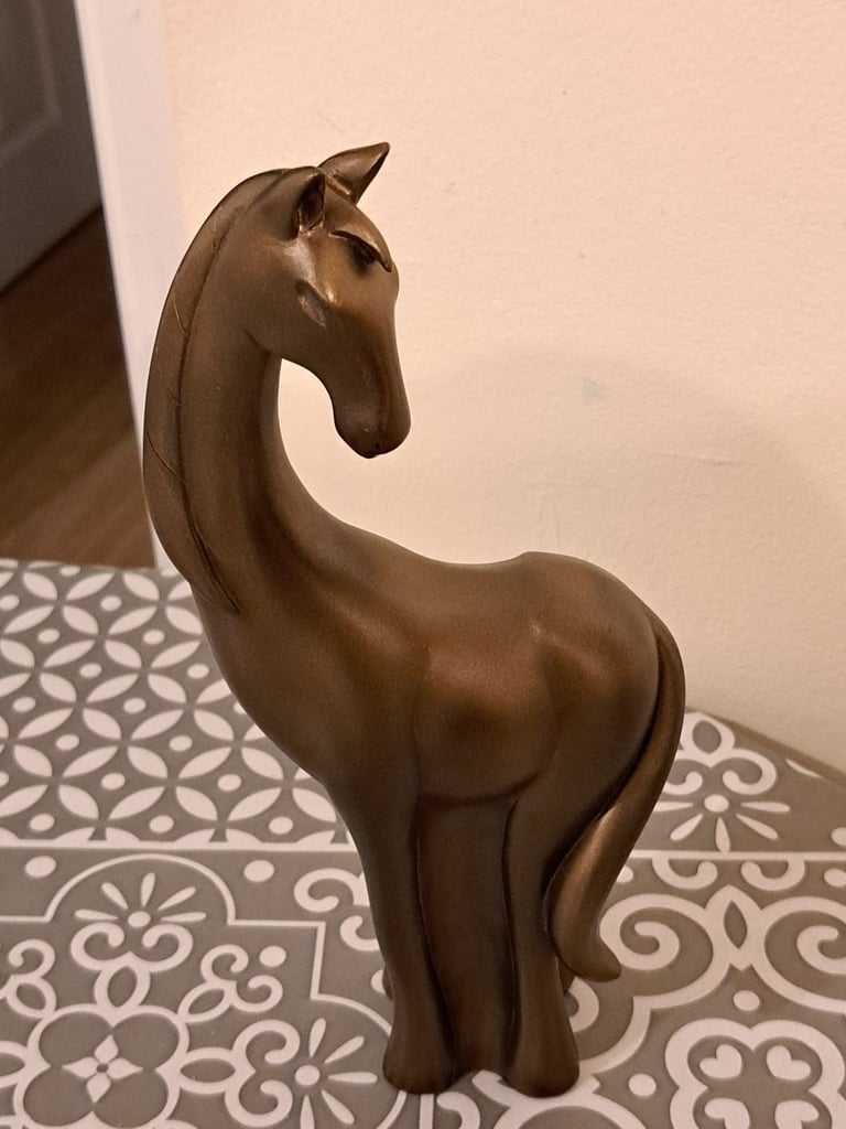 Bronze effect horse 