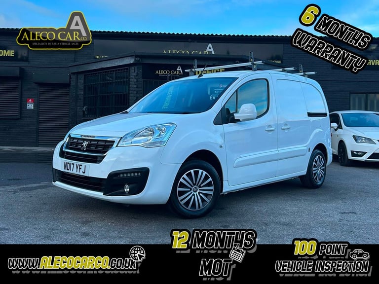 image for PEUGEOT PARTNER 1.6 BlueHDi 651 Professional White Manual Diesel 2017