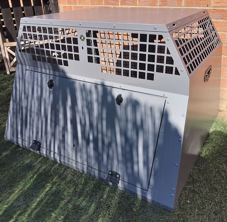 TransK9 ( B18 ) Transport double dog cage (Lockable & Crash Tested) Trans K9
