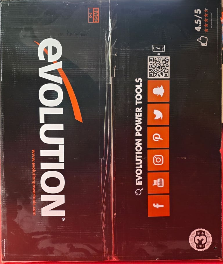 Evolution 255mm Rage 5S 240v Table saw