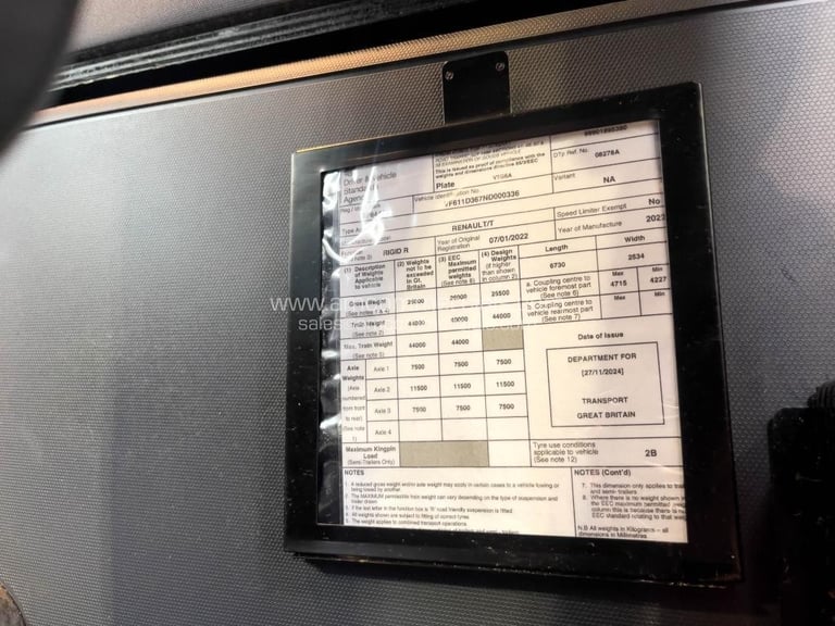 2022 (71) RENAULT T 480 6X2 TAG DTI