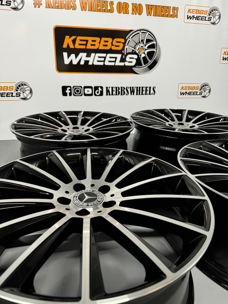 19" MERCEDES TURBINE TWIST REPLACEMENT STYLE ALLOY WHEELS C CLASS E CLASS S CLASS CLA A CLASS