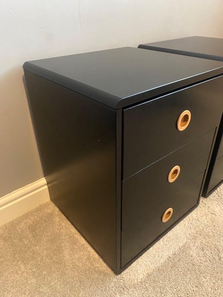 Bedside Table with Drawers (x2)