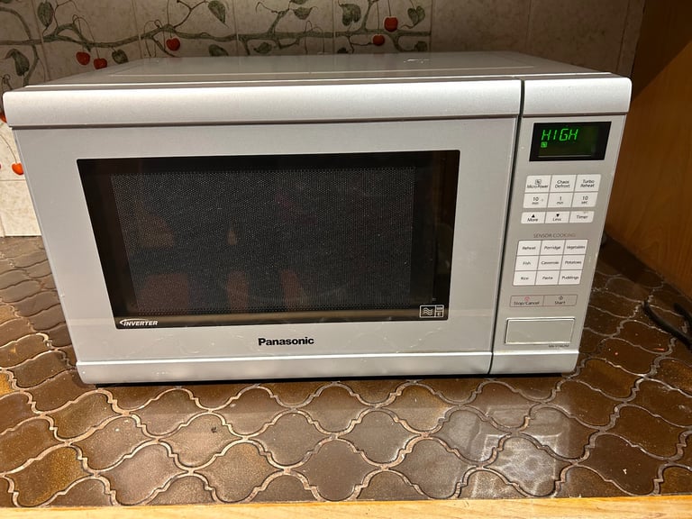 image for Panasonic silver microwave oven 