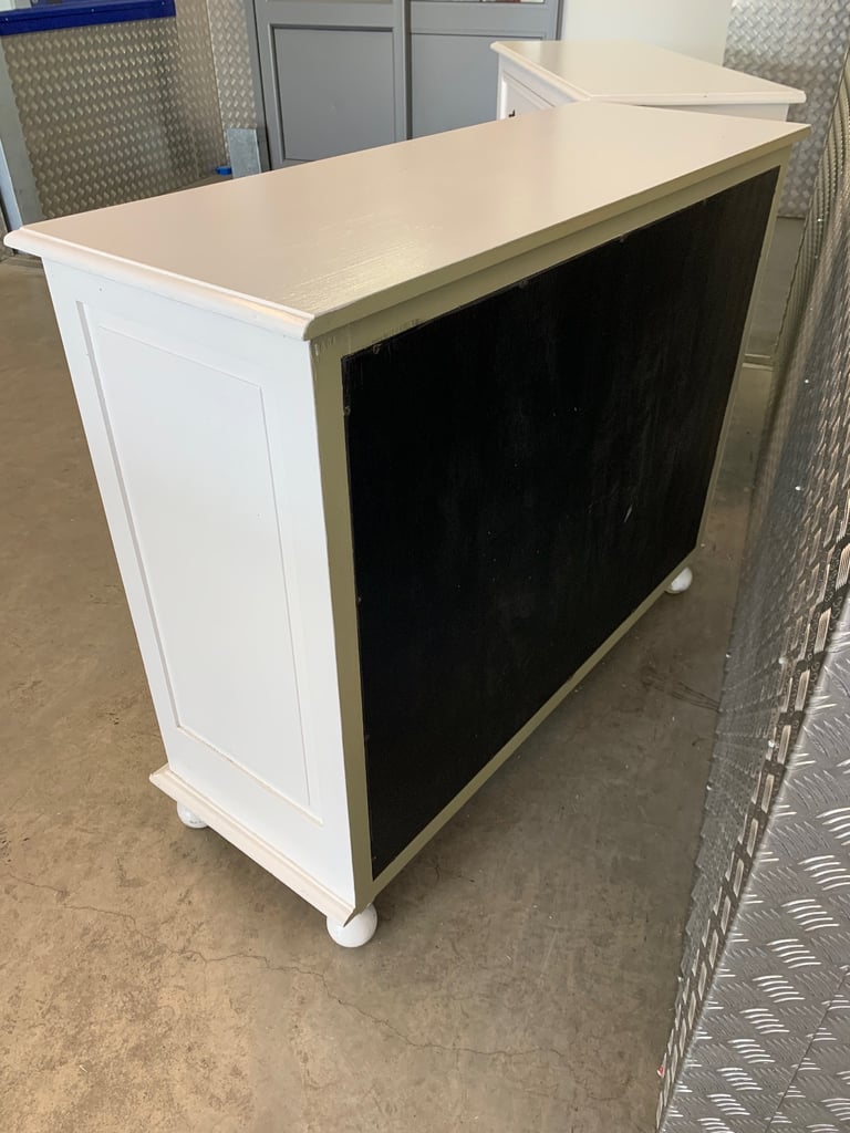 Oka Freestanding White Chest Of Drawers ( Pair )
