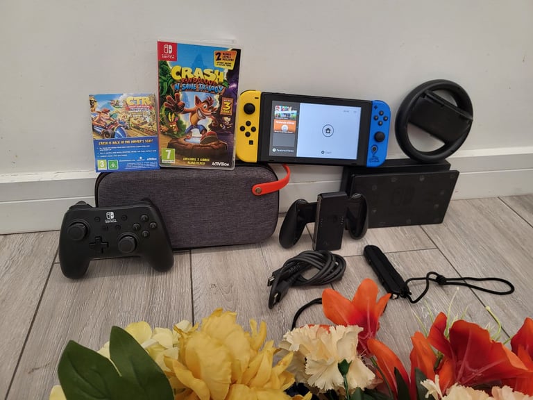 Nintendo switch with fortnite edition 