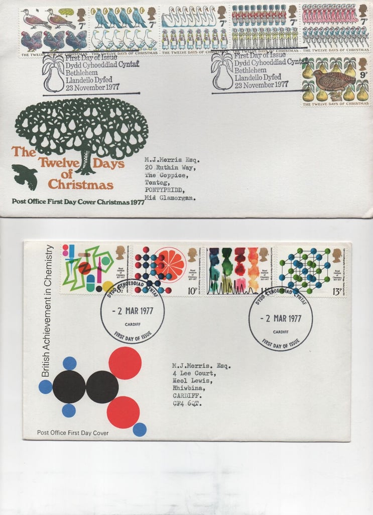 120 Wales first day covers