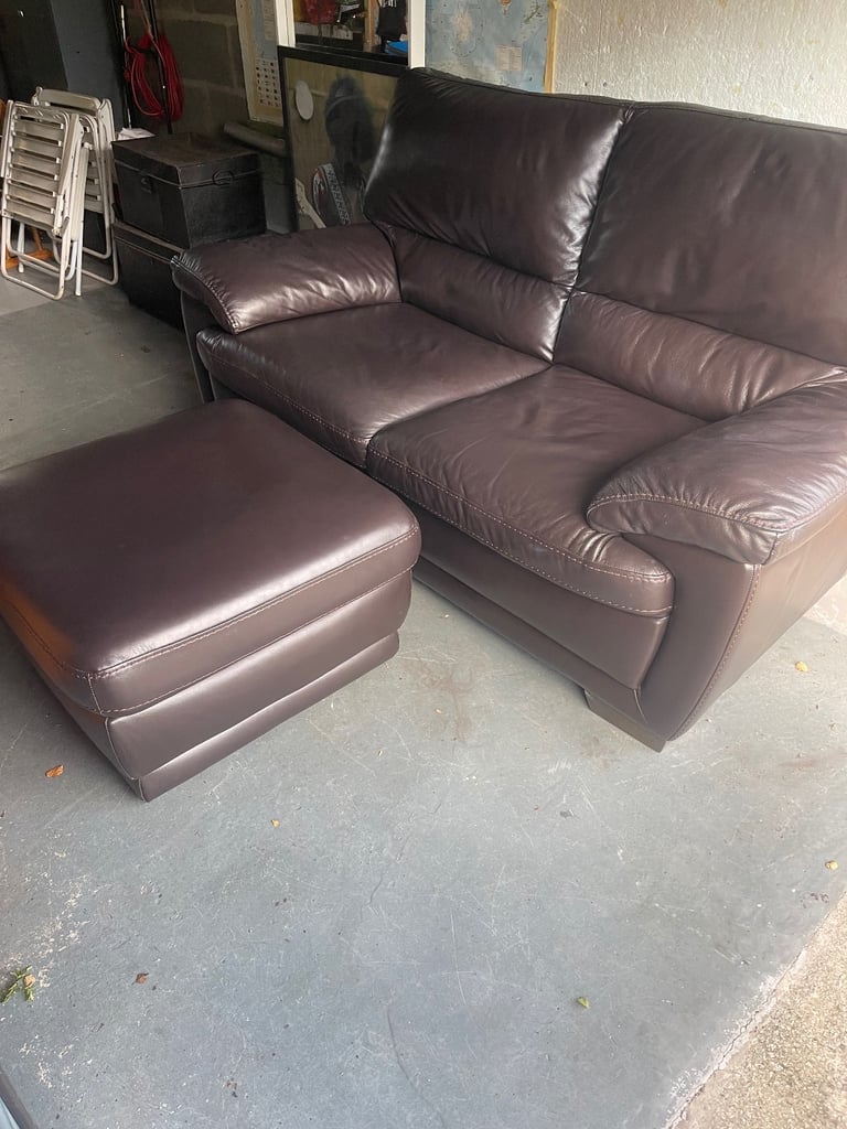 image for Sofa two seater & matching footstool
