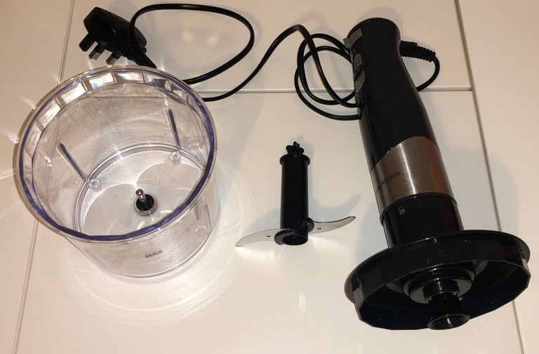 Morphy Richards Total Control Hand Blender with blending beaker, chopper and whisk accessories