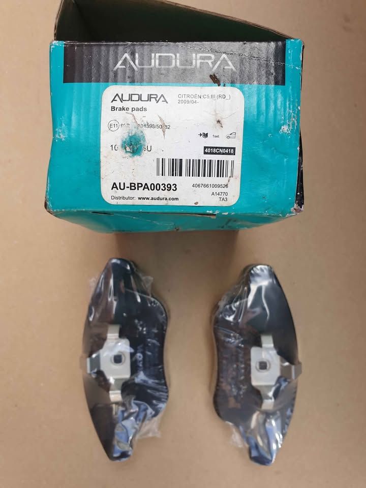 image for AUDURA FRONT BRAKE PADS FOR CITROEN C5. PEUGEOT 407, 508, 508SW