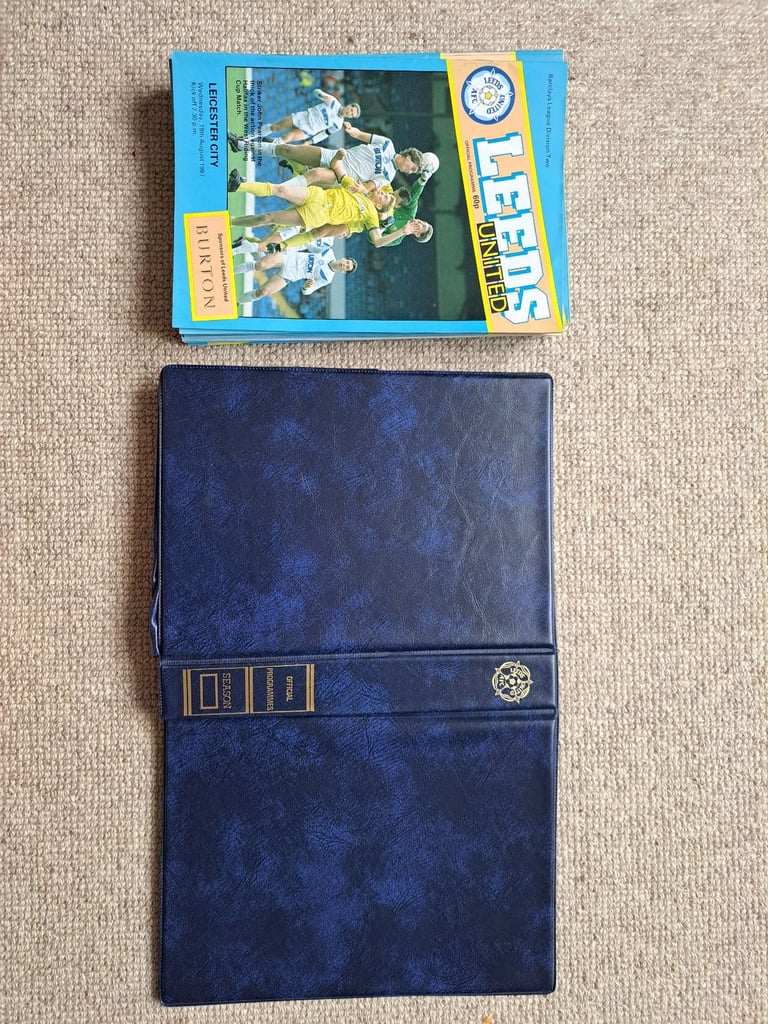 11 Full Season Sets of Leeds United Home Programmes