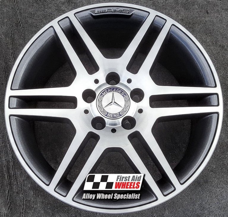 image for R139DCA Swap MERCEDES C CLASS 4X 17'' GENUINE AMG ANTHRACITE GREY DIAMOND CUT ALLOY WHEELS
