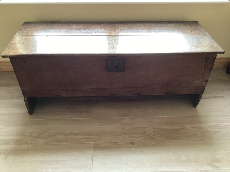 image for Antique Oak Coffer / Blanket Box