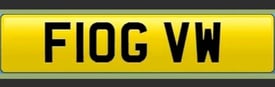 VW Golf R Registration Plate