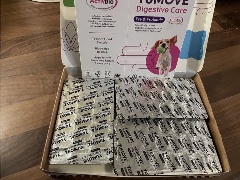 YuMOVE Digestive Care, Dog Pre and Probiotics Supplement - 120 Tablets
