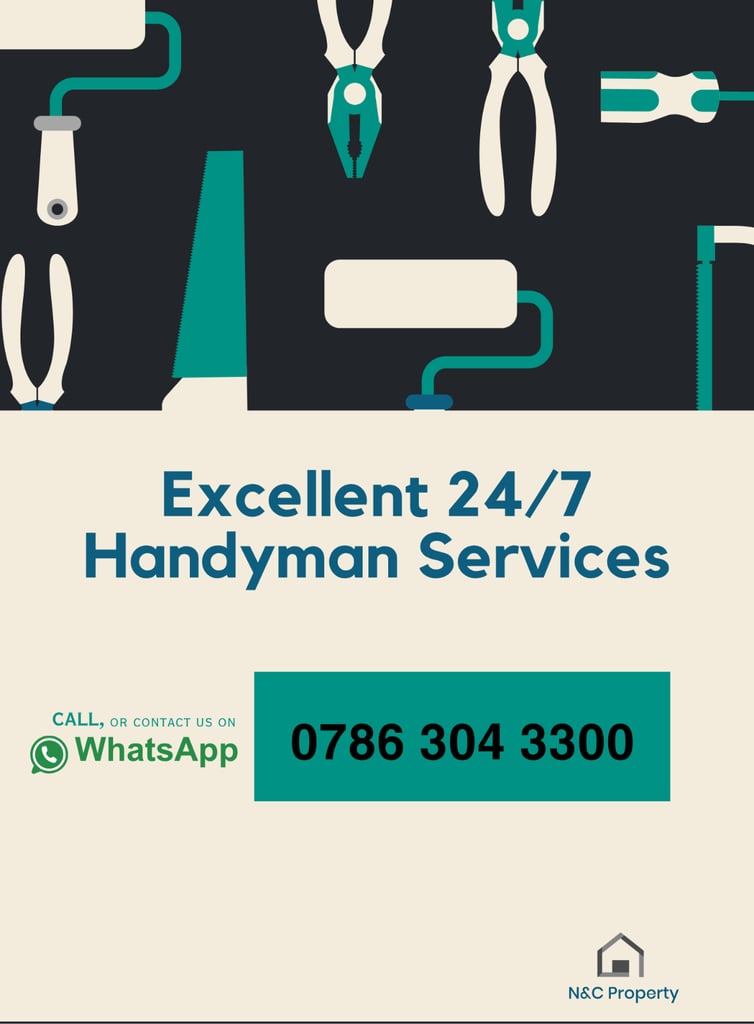 image for Excellent 24/7 Handyman Services - Call or Contact us now (preferably on WhatsApp)